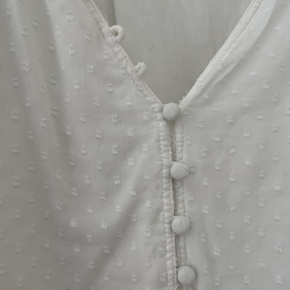 Abercrombie Seersucker Flutter Sleeve Bodysuit - Picture 2 of 6